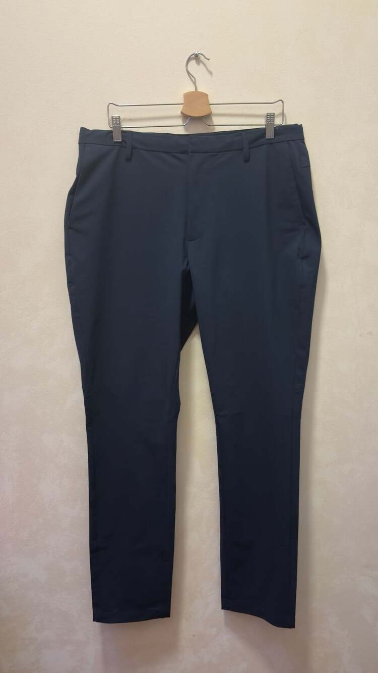 Ministry of Supply Mens Kinetic Navy Blue Stretch Dress Pants Size 36 Regular
